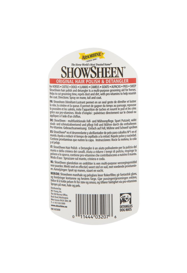 ABSORBINE vlasový kondicionér ShowSheen 950ml sprej