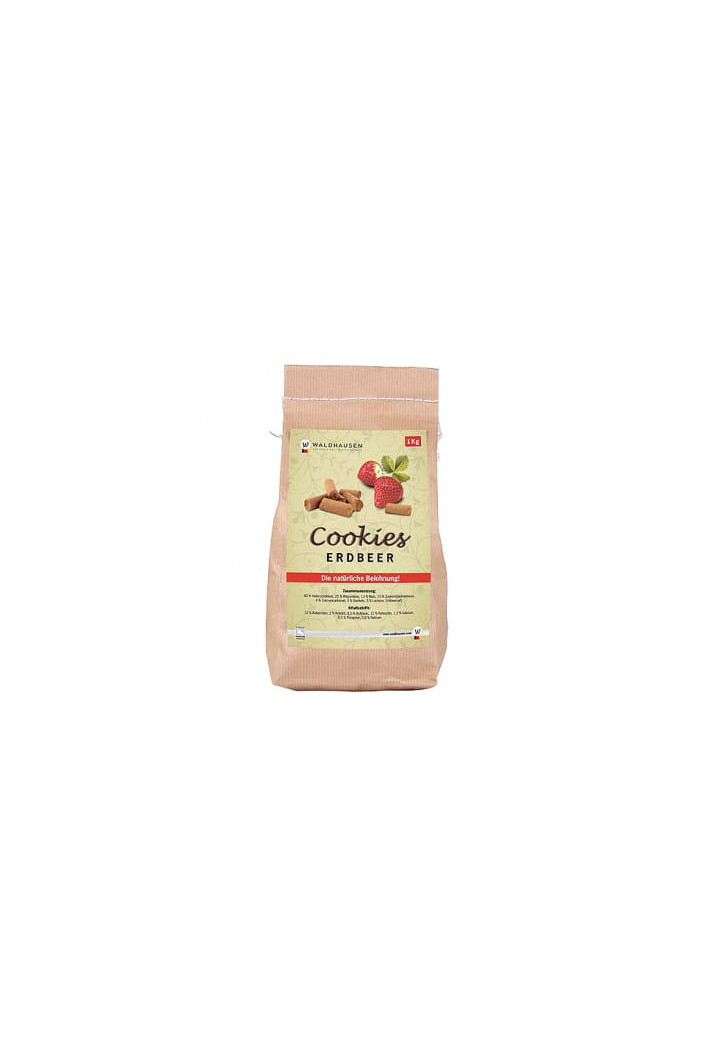 Un tratament pentru cai WALDHAUSEN Cookies căpșuni1kg