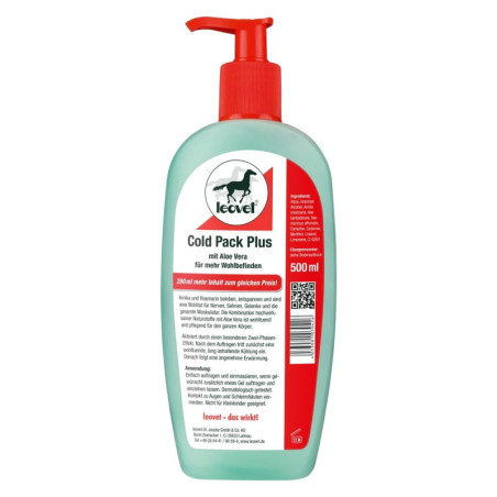 Gel rigenerante LEOVET ColdPack+ 500ml con aloes