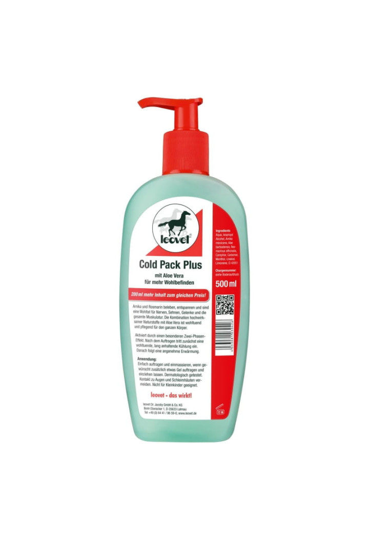 LEOVET ColdPack+ 500ml gel de regenerare cu aloe
