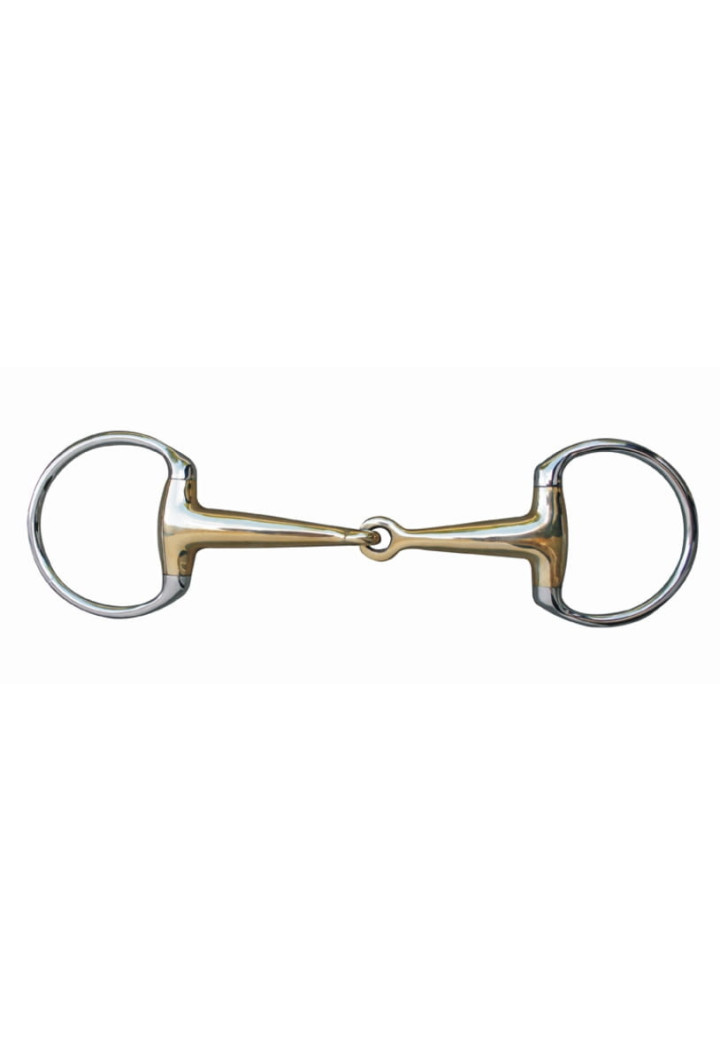 Zăbală cu inele fixe HKM Argentan 16mm plină