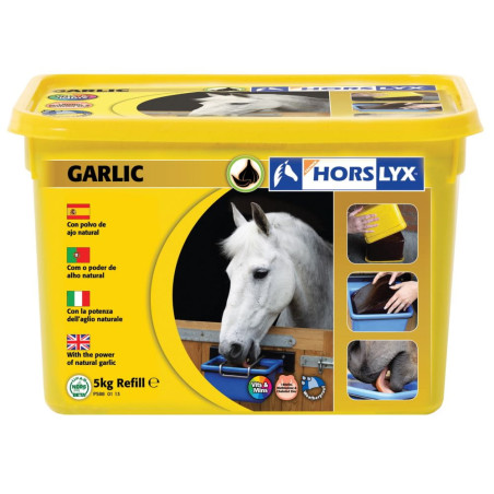 Bloc de lins HORSLYX vitamina Garlic 5kg