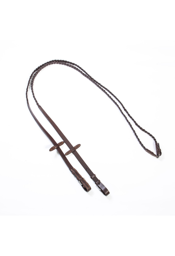 Reins leather woven DAW-MAG