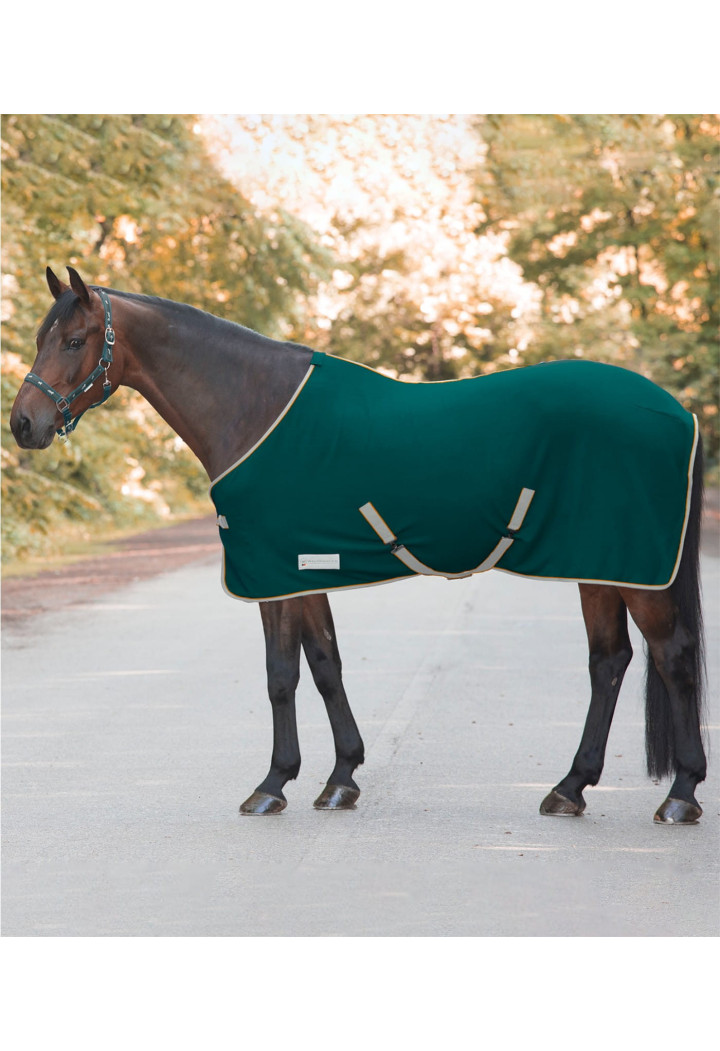 Fleece rug WALDHAUSEN Cross with belts