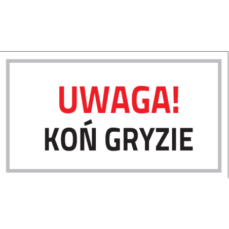 DO STAJNI Model 14 Uwaga muşcături de cal