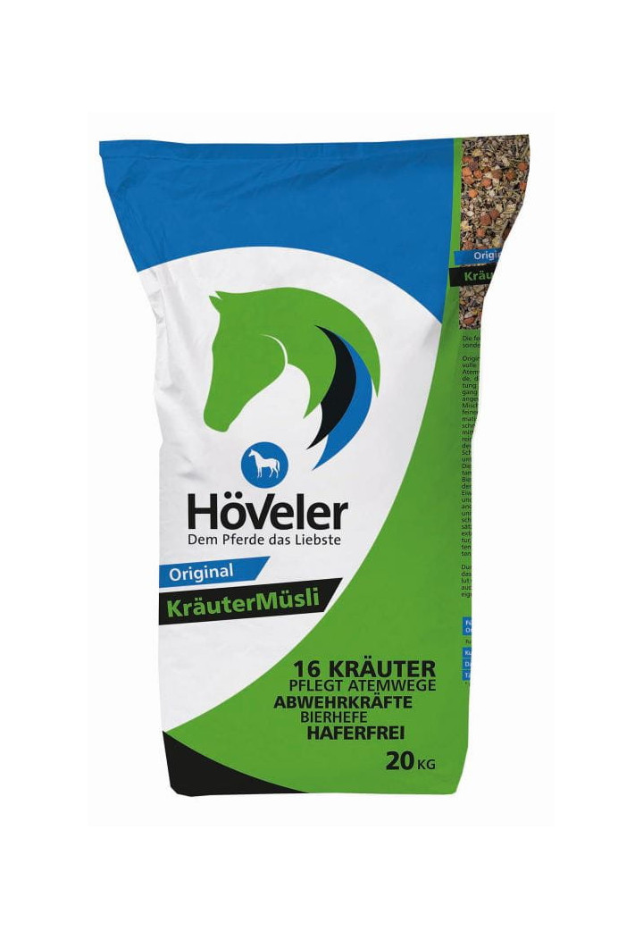 Krmivo HOVELER KrauterMusli 20kg musli