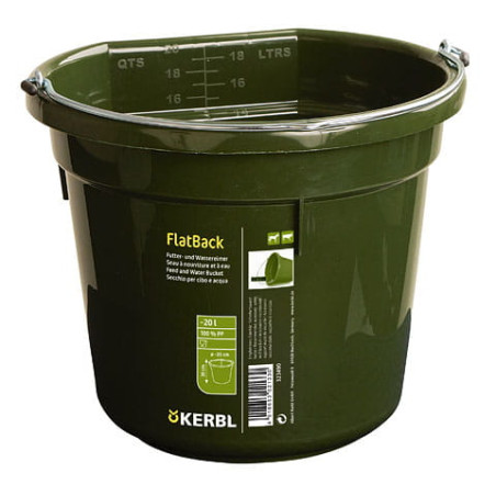 KERBL FlatBack plastic bucket 20l