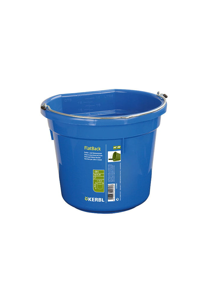 KERBL FlatBack găleată de plastic 20l