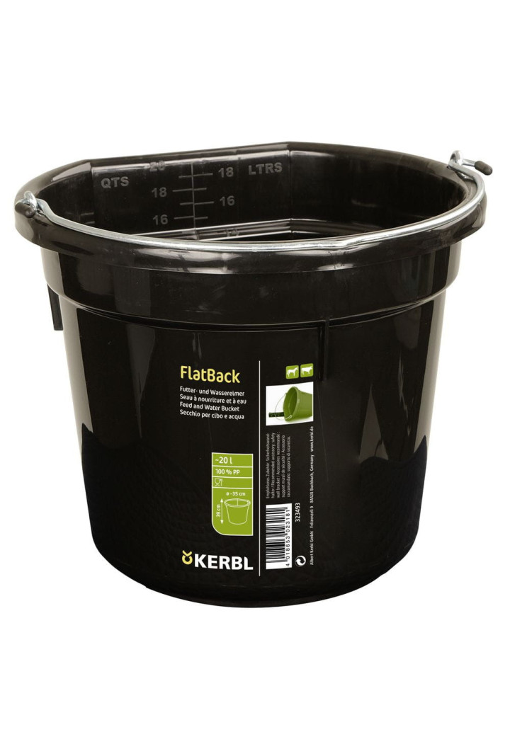 Plastový kbelík KERBL FlatBack 20l