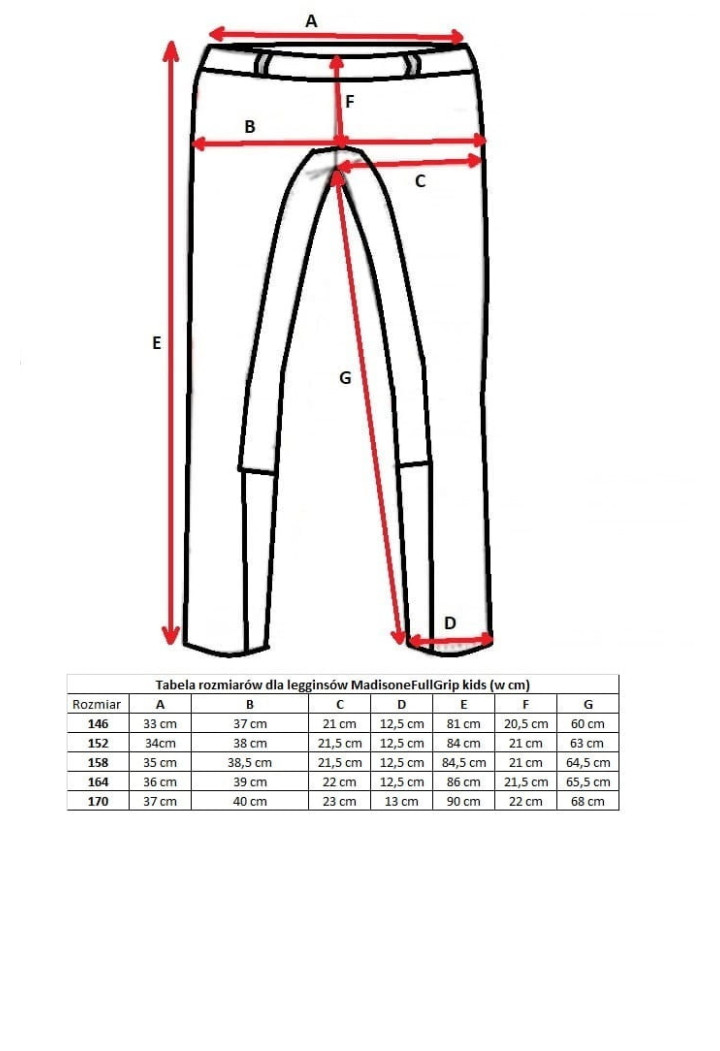 Leggings HORZE Madison Silicone giovanile