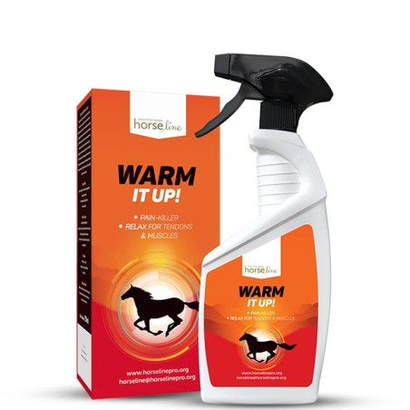 Cooling spray-warm. HORSE-LINE WarmItUp! 750ml