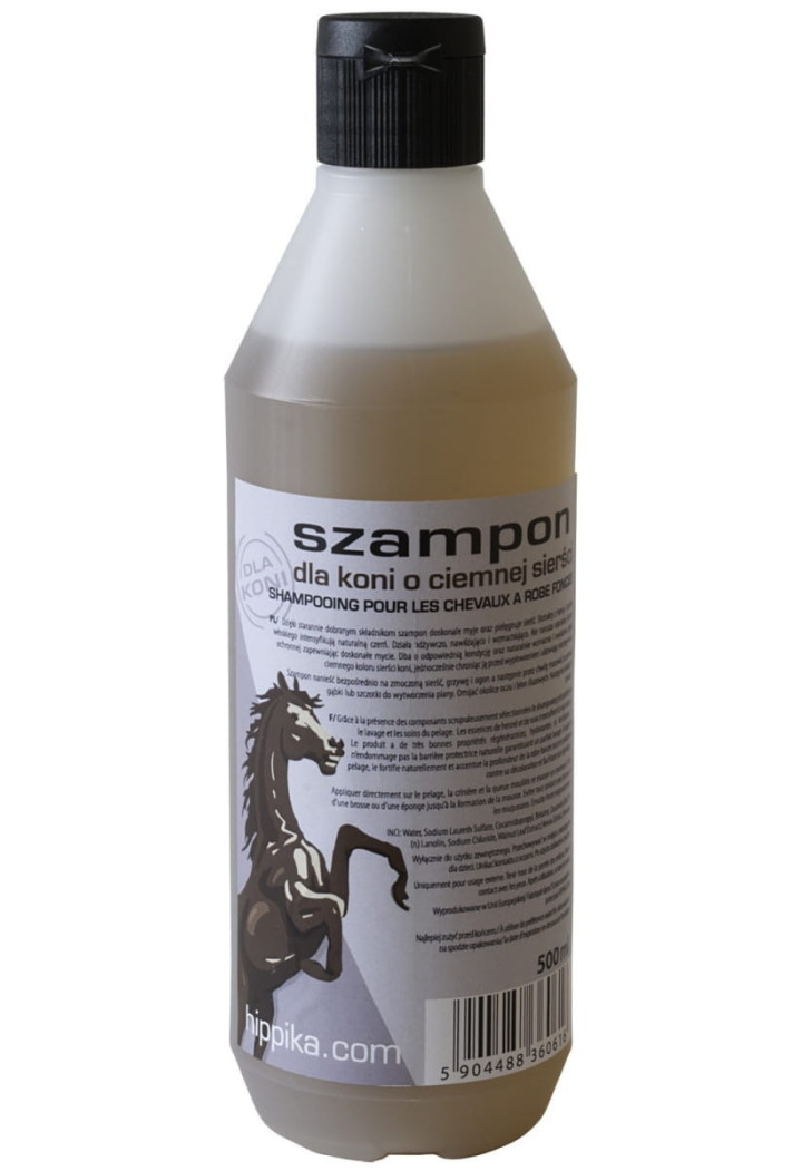 HIPPIKA shampoo per cavalli con capelli scuri 500ml