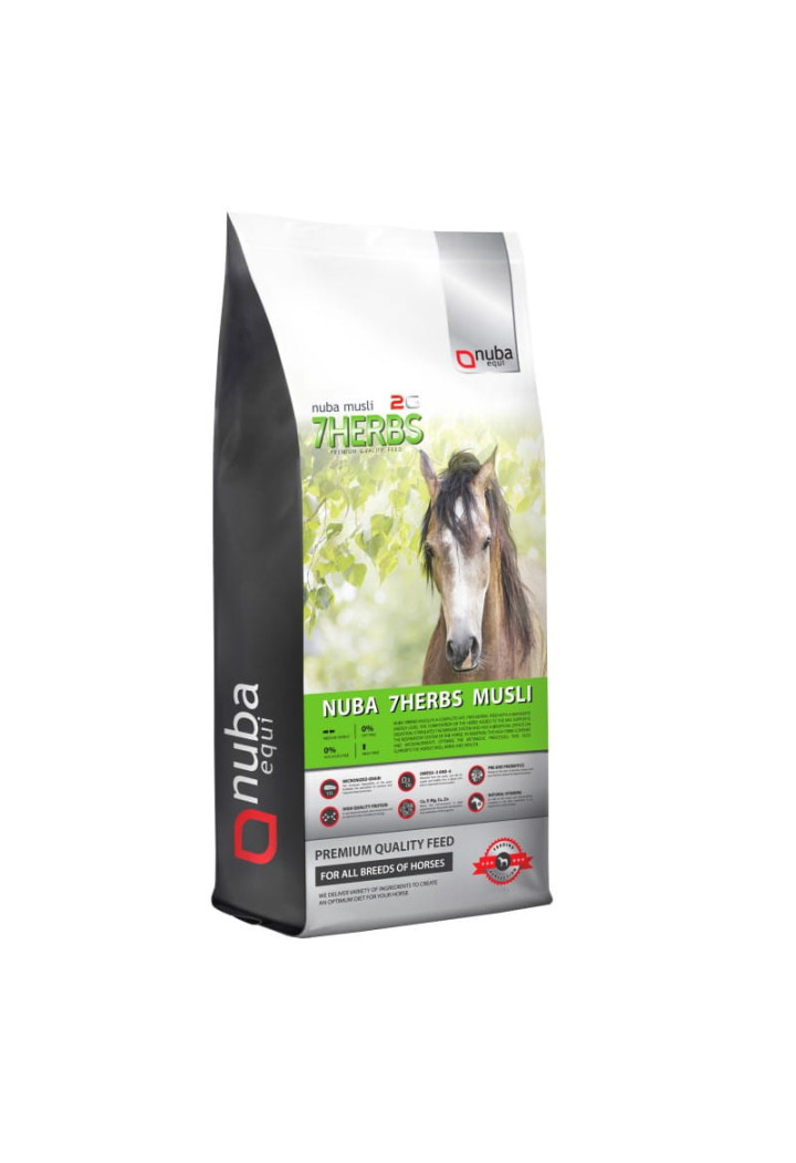 Krmivo NUBA EQUI 7 Byliny 2 G bez musli oves 20kg