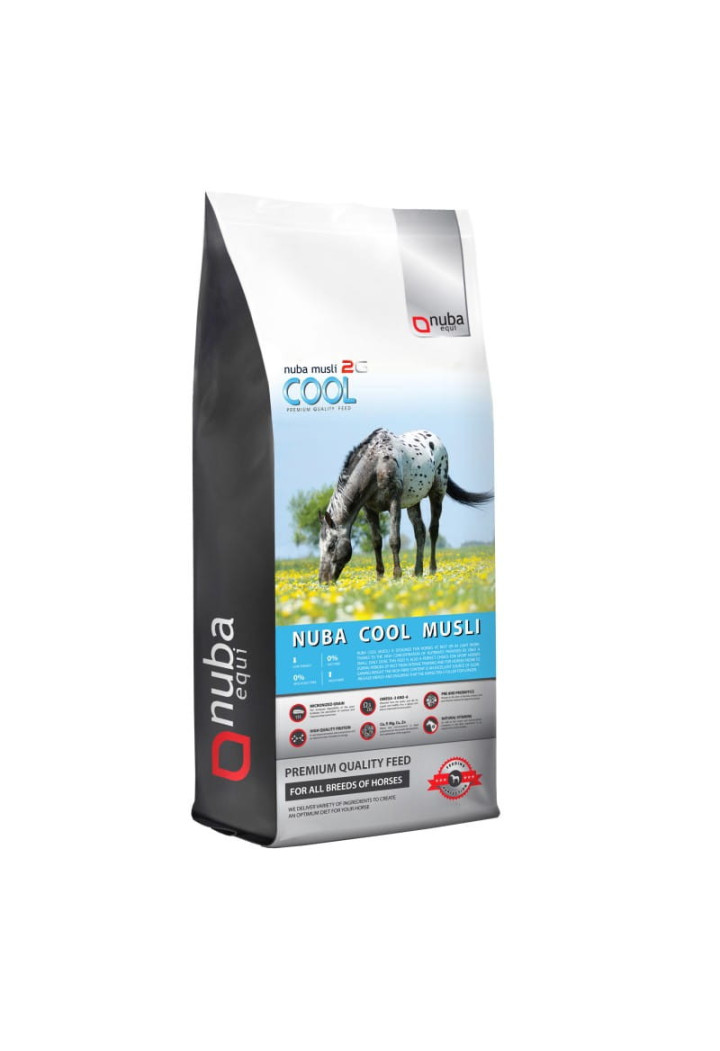 Alimentazione NUBA EQUI Cool 2G a bassa energia. musli 20kg