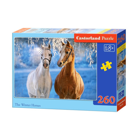Puzzle CASTORLAND Winter Horses 260 elementi