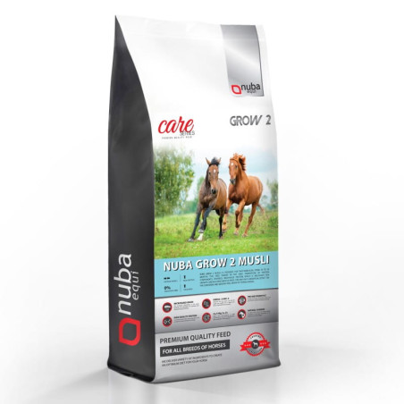Futter NUBA EQUI Grow2 2G für zweijährige Musels 20kg