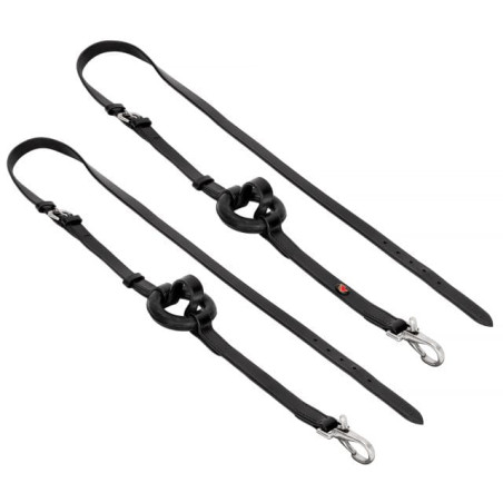Side reins leather START with rubber rings