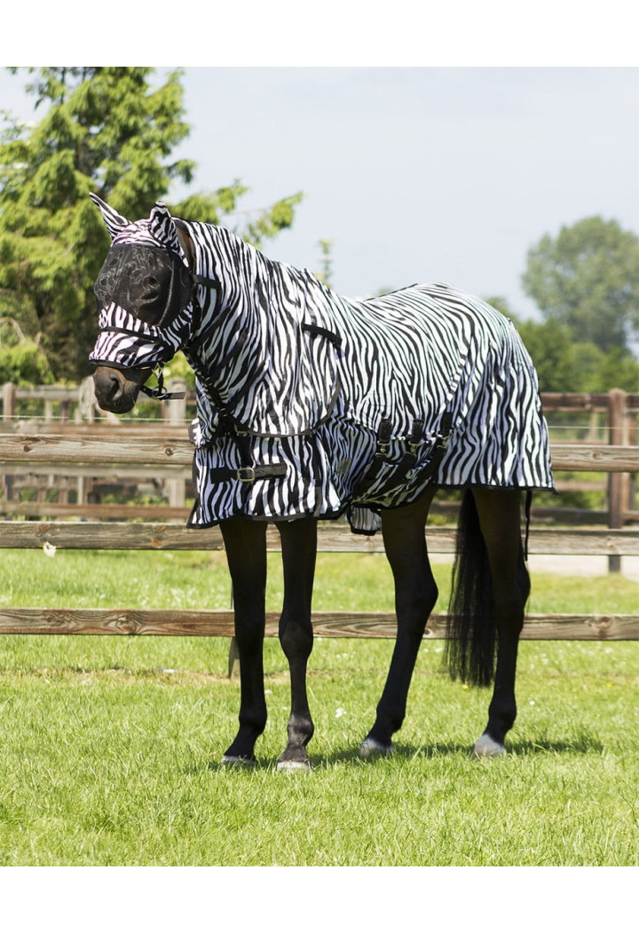 Pferdedecke mesh QHP mit Hals und Maske