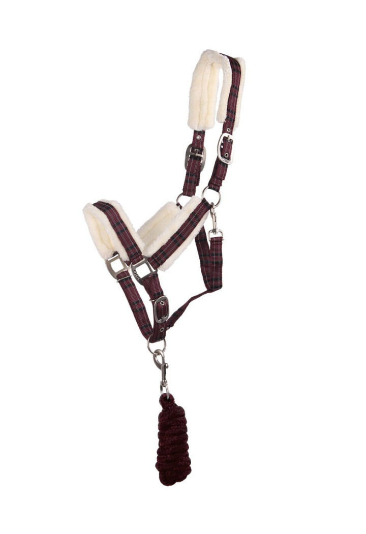 Headcollar QHP Fur lead rope