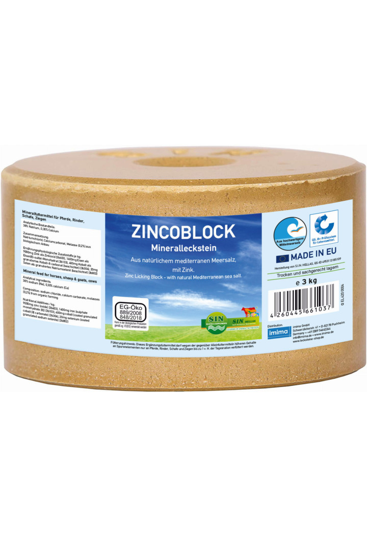Bloc de lins mineral IMIMA ZincoBlock 3kg