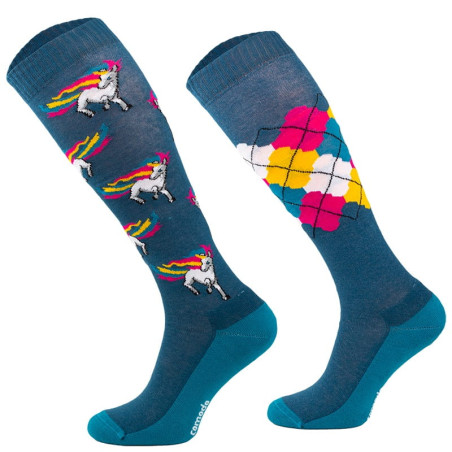 Ponožky MONDO-CALZA Colorful Unicorns