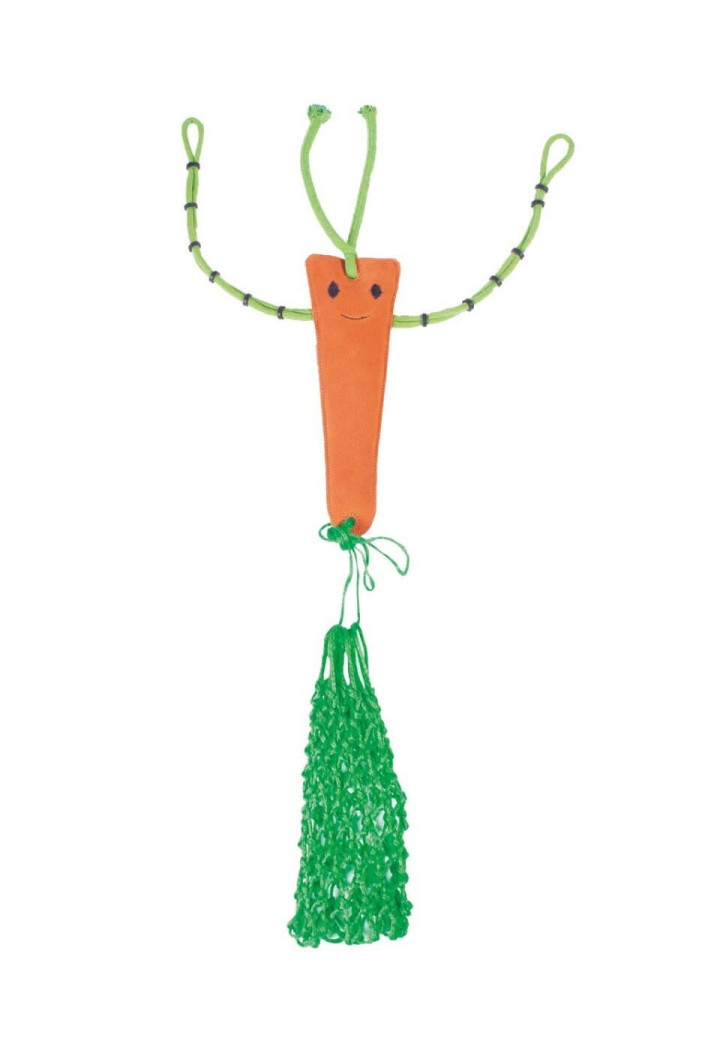 Spielzeug für Pferde QHP Carrot mit Netz
