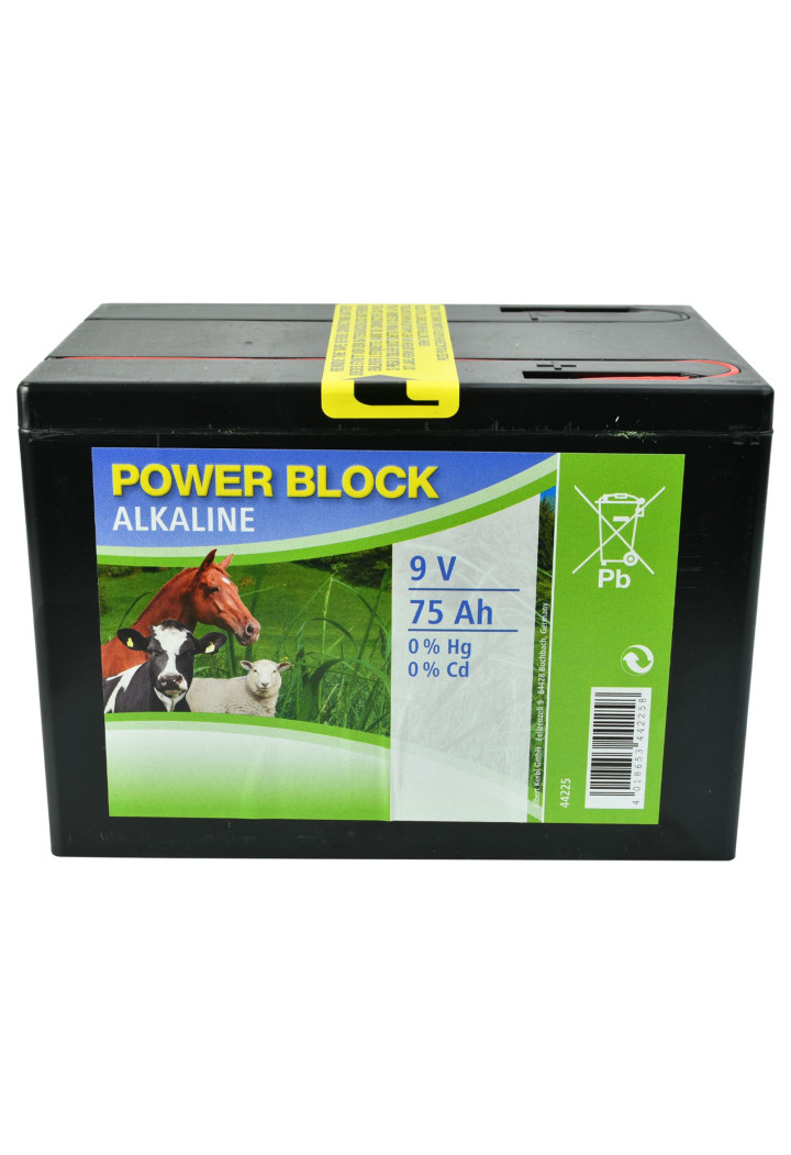 Baterie KERBL Power Block alcalin 9 V 75 Ah