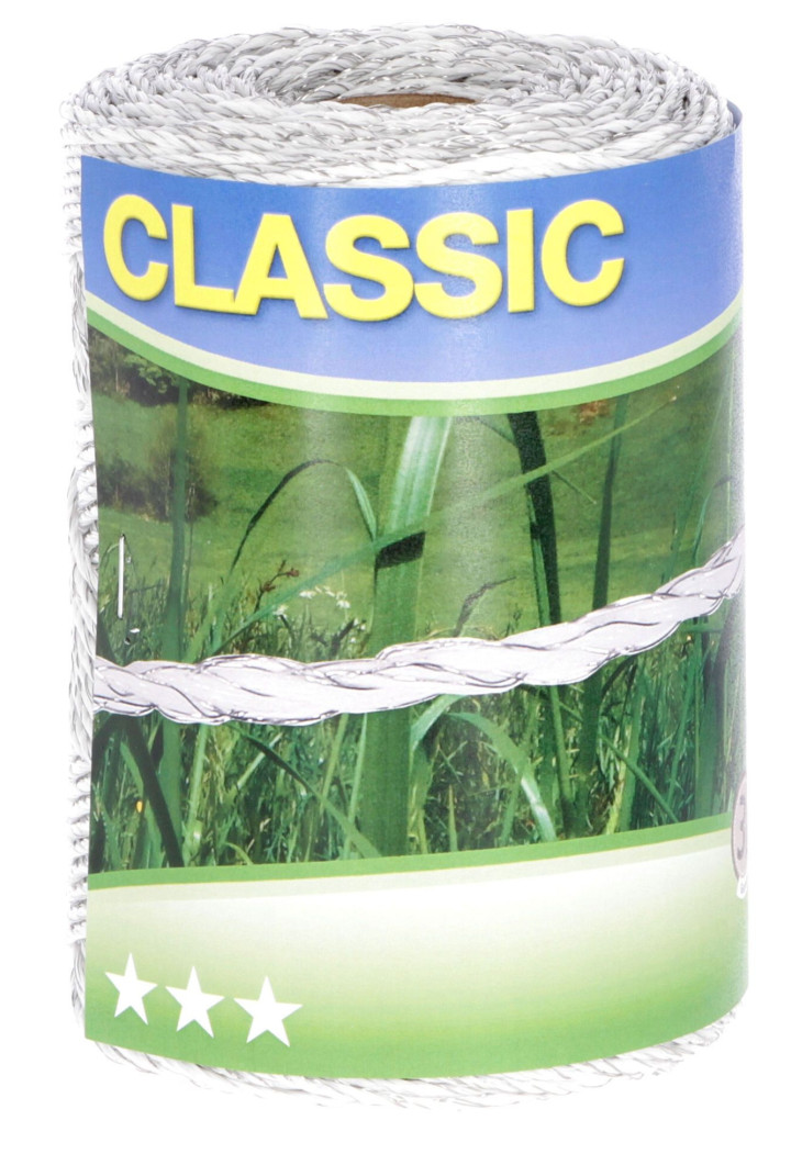 Garduri de sârmă CORRAL Classic 250 mx 2mm alb