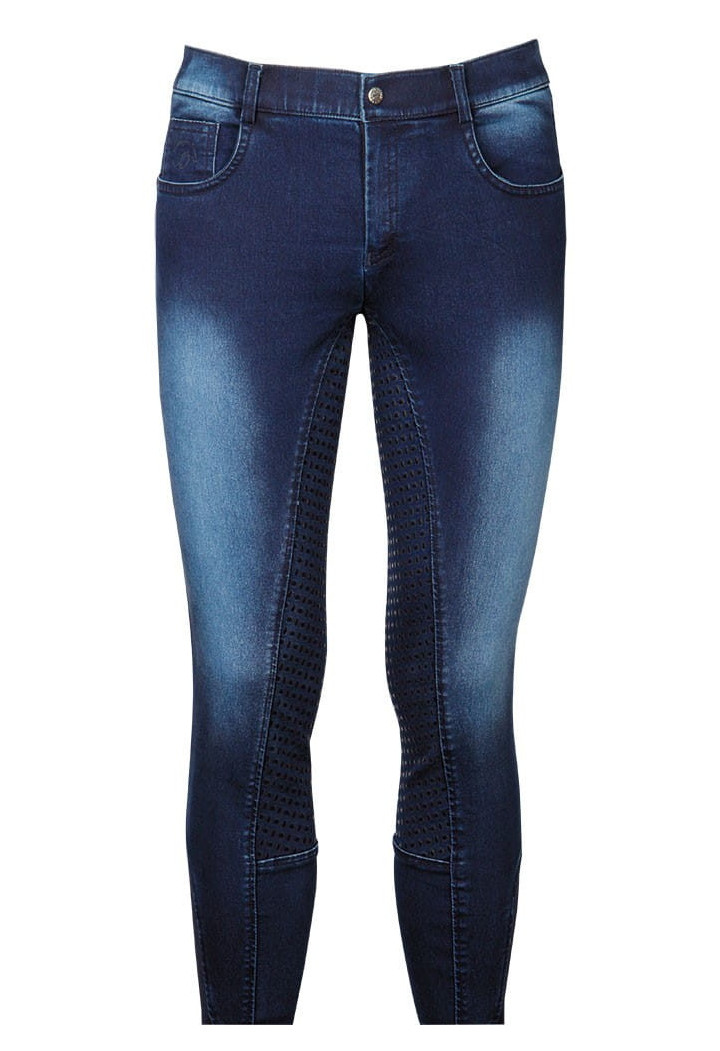 Pantaloni de echitație HH Liciano Denim FullGrip Masculin