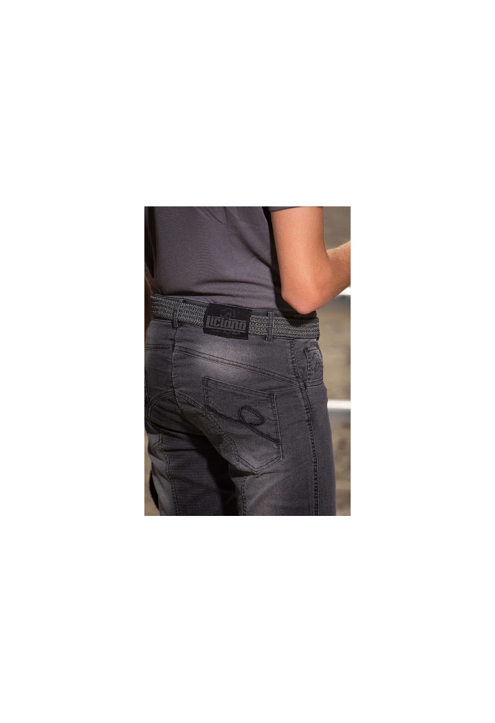 Pantaloni da equitazione HH Liciano Denim FullGrip maschio