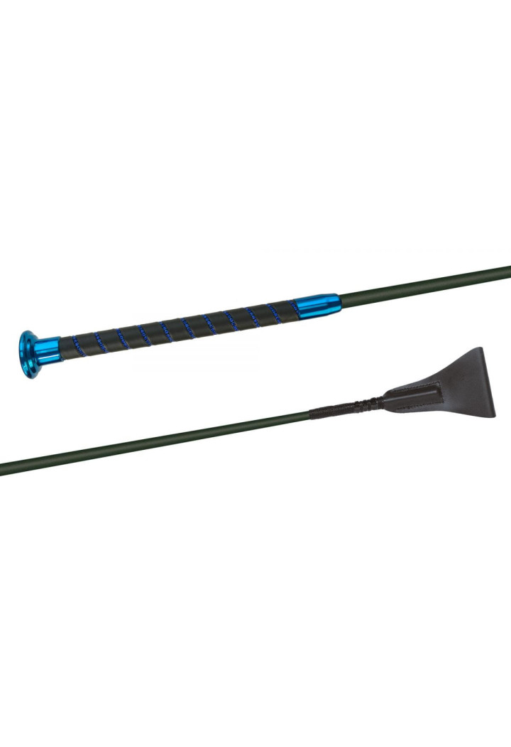 Reitgerte FLECK SilkTouch Premium Blue