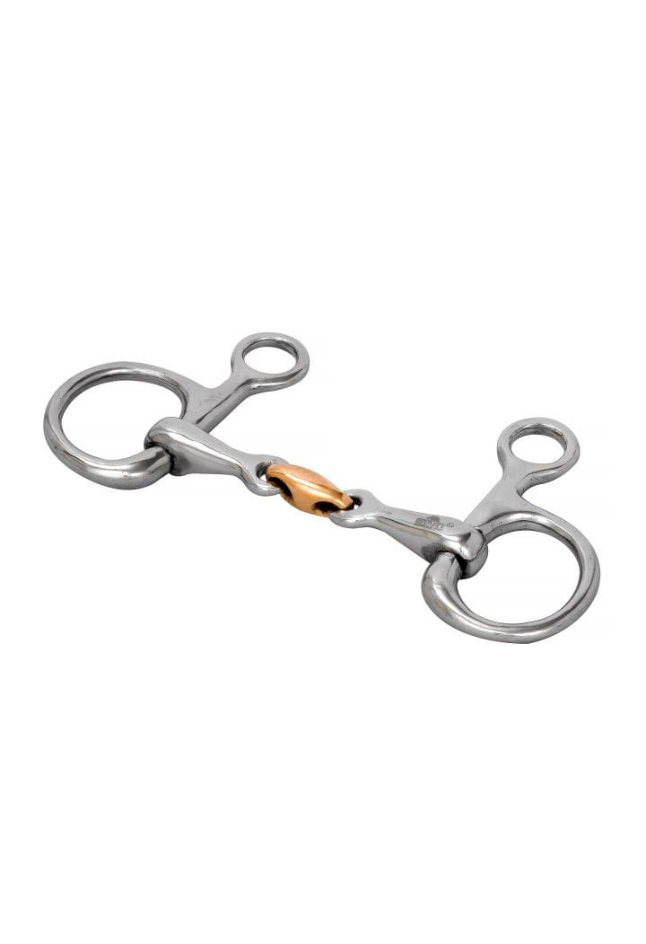 Zăbală baucher START anat/copper plină 2*articulată