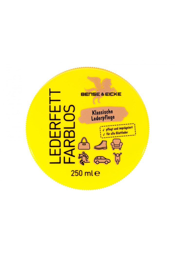 Mazadlo na kožené výrobky B&E LederfetFarblos 250ml