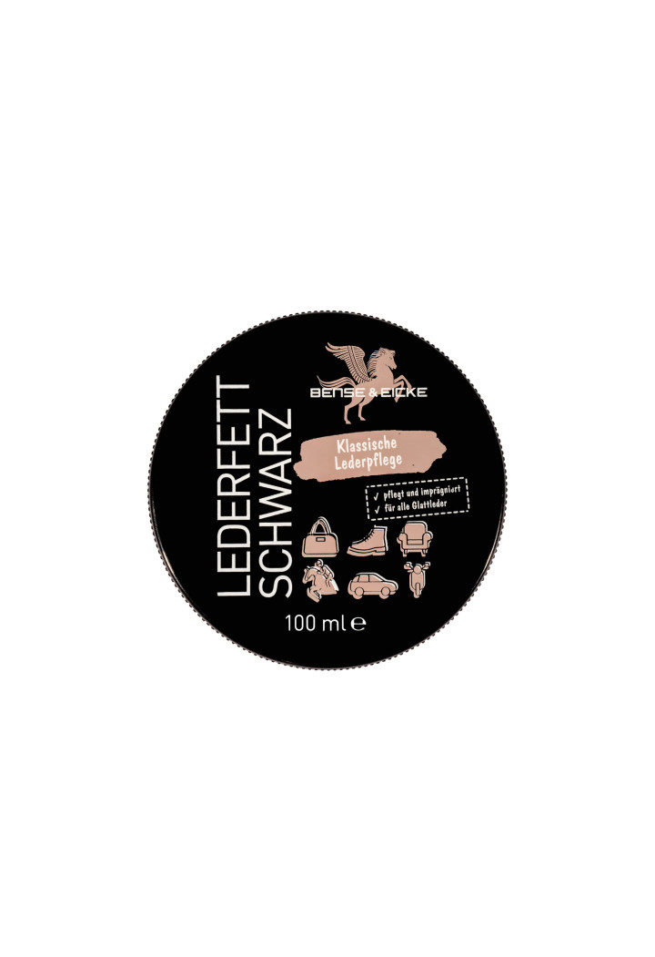 Mazadlo na kožené výrobky B&E LederfetSchwarz černá 100ml
