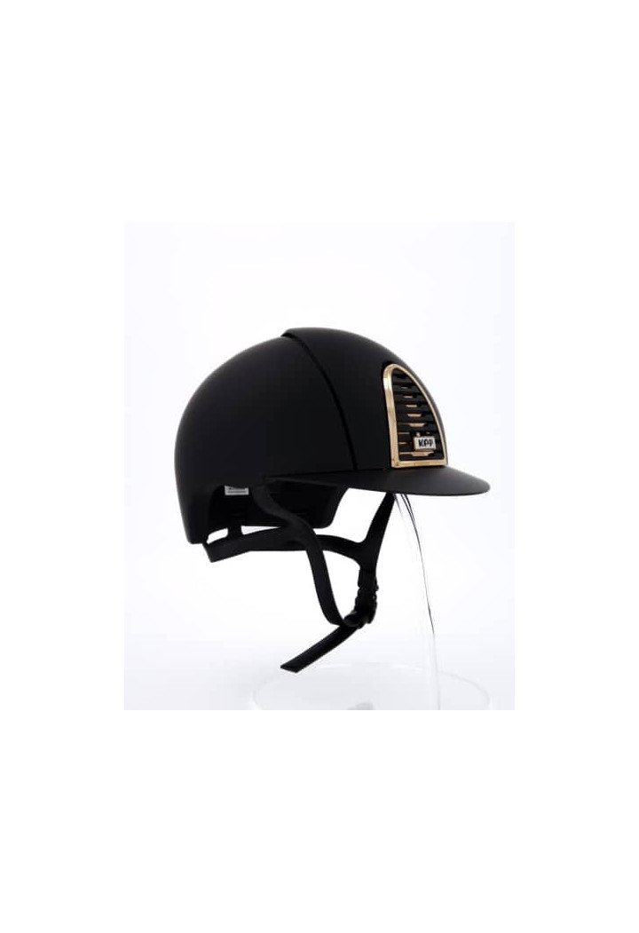 Jezdecká přilba KEP CromoTextile 2.0 B Black Rsgold FrameSub
