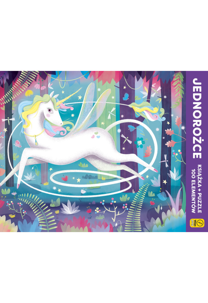 Puzzle WILGA Plus Book Unicorn 100el.