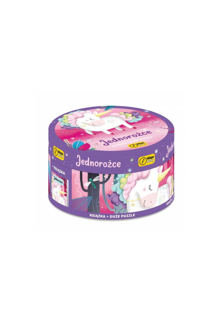 Puzzle WILGA Unicorns + Book Box 30el.