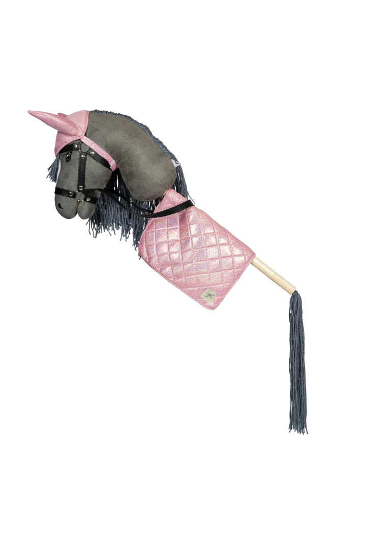 Čabraky na uši + podsedlová dečka ASTRUP HobbyHorse růžové