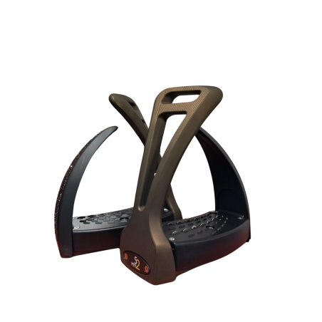 Staffe SAFE RIDING S2 Bronzo bruciato/onice nero