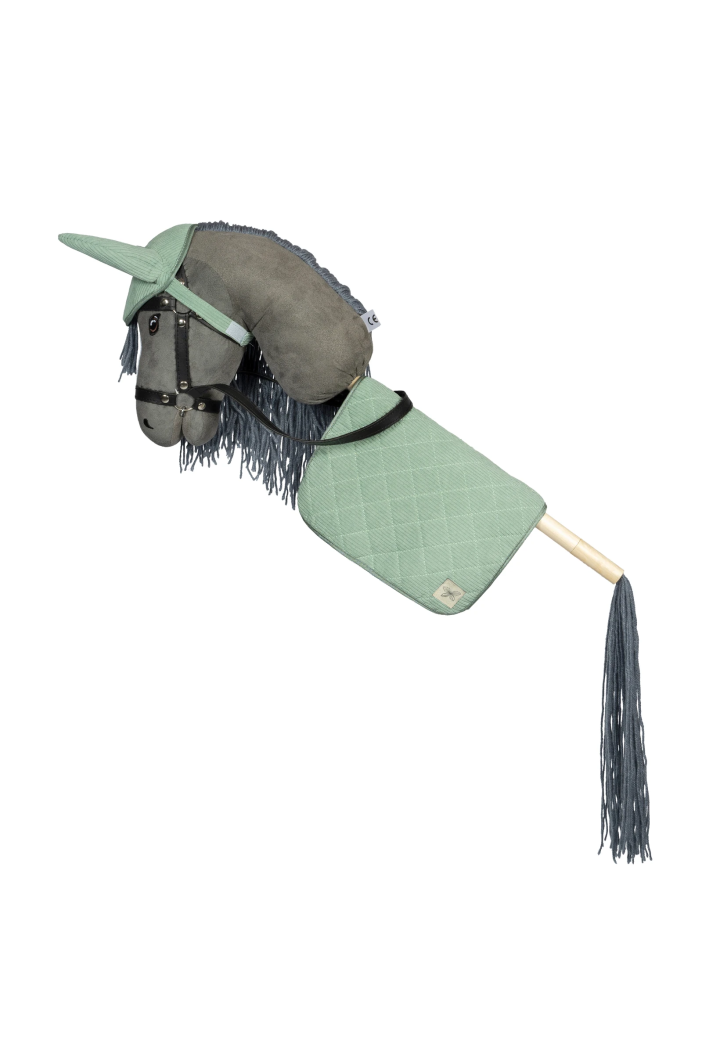 Bonete pentru urechi+valtrap ASTRUP HobbyHorse catifea verde