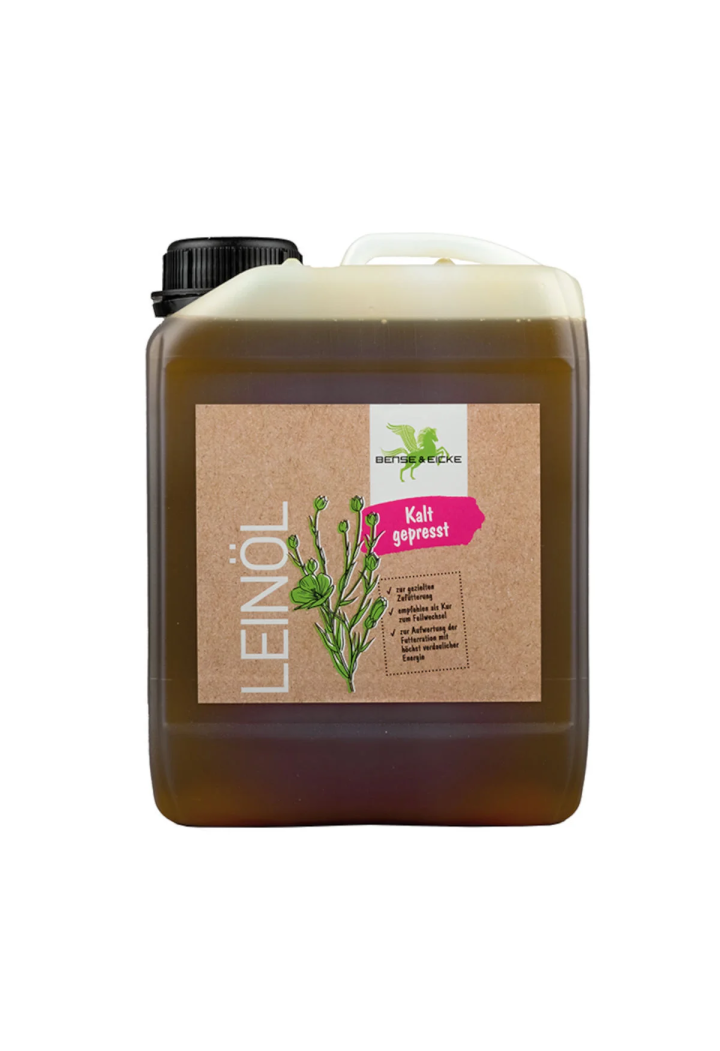 Lněný olej B & E lisovaný za studena 2500ml