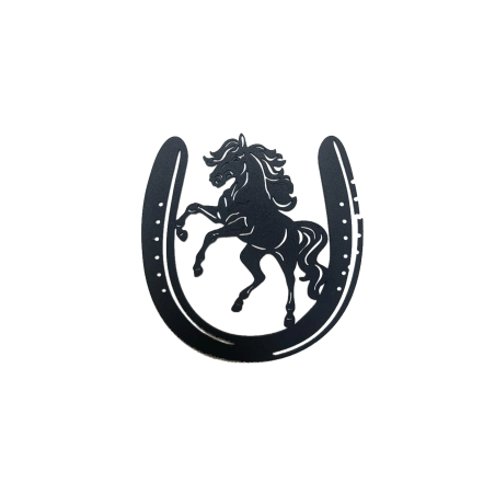 Ozdoba ścienna DECORMETAL Horse in horshoe 30cm
