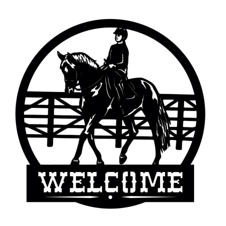 DECORMETAL Welcome 30cm Decorare perete