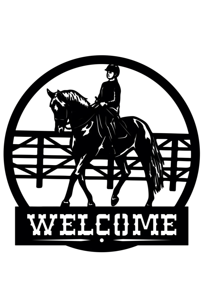 DECORMETAL Welcome 30cm Decorare perete