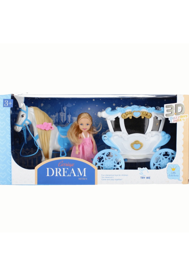 MEGACREATIVE Toy Kareta s panenkou 39 x 18 x 13