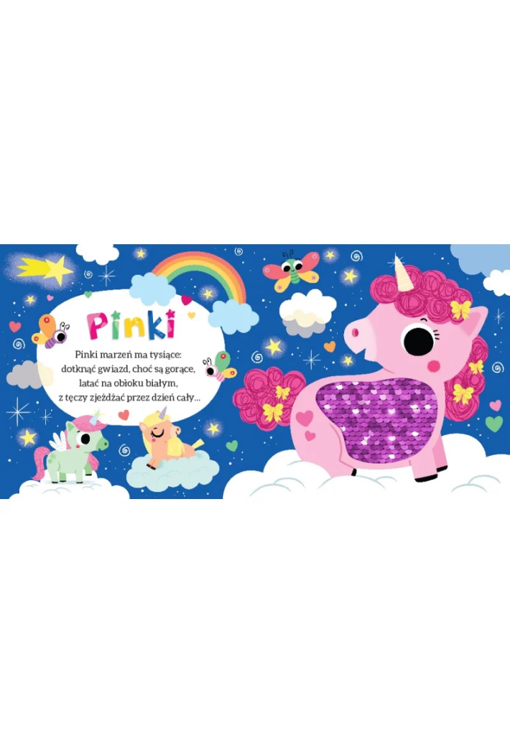 AKSJOMAT book Sweet Unicorns with sequins
