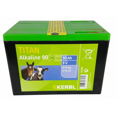 Bateria TITAN alkaliczna 9V 90Ah