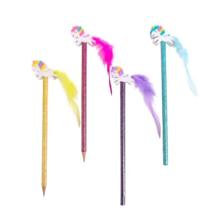 TRENDHAUS matita più gomma Unicorn mix