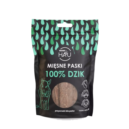 Snack per cani WOW!PETS Strisce di cinghiale 120g