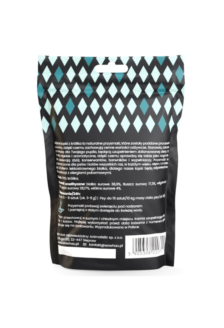 Dapps für Hund WOW!PETS Schmales Kaninchen 120g